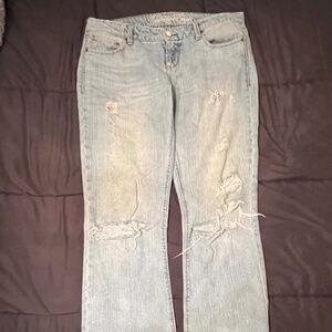 American Eagle Distressed Jeans 10 Long